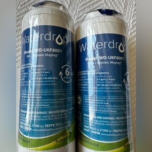 Waterdrop Refrigerator Water Filter 2 pack - Amana, Maytag, Kitchenaid, Kenmore